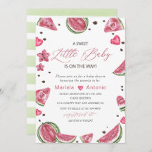 Elegante Waterverf Melon Baby shower