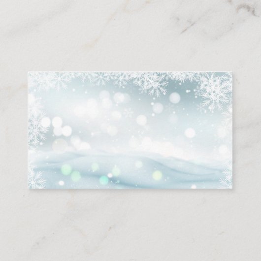 Elegante Waterverf Merry Christmas baby shower dia Informatiekaartje (Achterkant)