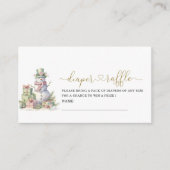 Elegante Waterverf Merry Christmas baby shower dia Informatiekaartje (Voorkant)