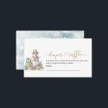 Elegante Waterverf Merry Christmas baby shower dia Informatiekaartje<br><div class="desc">Elegante Waterverf Merry Christmas baby shower luier loterij Behuizing Kaart</div>