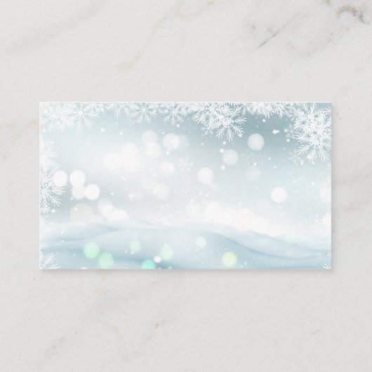 Elegante Waterverf Merry Christmas bEnclosure Kaar Informatiekaartje (Achterkant)