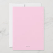 Elegante Waterverf Minimalistisch Wavy heet roze s Feestdagenkaart (Achterkant)