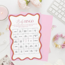 Elegante Waterverf Minimalistisch Wavy heet roze s