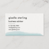 Elegante Waterverf minimalistische moderne profess Visitekaartje (Achterkant)