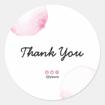 Elegante Waterverf minimalistische pastel roze bor