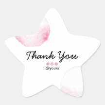 Elegante Waterverf minimalistische pastel roze dan