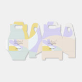 Elegante Waterverf Modern Minimal Bruiloft Welkom Bedankdoosjes (Uitgevouwen)