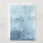 Elegante Waterverf Monogram Crest Beach bruiloft Kaart (Achterkant)