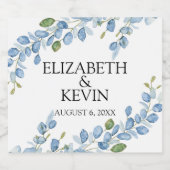 Elegante waterverf Mousserende Wijnfles label Sparkling Wijnetiket (Enkel label)