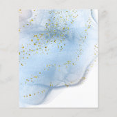 elegante waterverf nep glitters flyer (Achterkant)