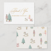 Elegante waterverf Notenkraker ballet dank je Notitiekaartje (Voorkant / Achterkant)