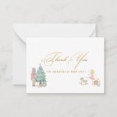 Elegante waterverf Notenkraker ballet dank je Notitiekaartje (Voorkant)