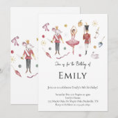 Elegante Waterverf Notenkraker Kerst Verjaardag Kaart (Voorkant / Achterkant)