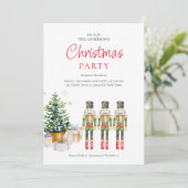 Elegante Waterverf notenkrakers kerstfeest Feestdagenkaart (Staand voorkant)