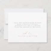 Elegante Waterverf Olijftak Bedankkaart (Achterkant)