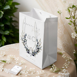 Elegante Waterverf Olijftak ELKE Verjaardag Medium Cadeauzakje