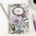 Elegante Waterverf orchideeën met  Lijst Planner<br><div class="desc">Maak kennis met de perfecte mix van elegantie en functionaliteit met onze aanpasbare planner, exclusief verkrijgbaar in onze winkel! Deze prachtige planner heeft een verfijnd ontwerp versierd met delicate waterverf orchideeën in zachte tinten van lavendel en wit, tegen een achtergrond van weelderige groene bladeren. Het middelpunt van de hoes is...</div>