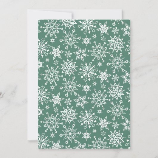 Elegante Waterverf Ornament Kerstfeest Kaart (Achterkant)