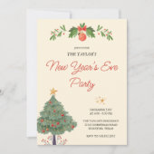 Elegante Waterverf oudejaarsviering 2025 Kaart (Voorkant)