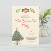 Elegante Waterverf oudejaarsviering 2025 Kaart (Staand voorkant)