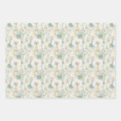 Elegante Waterverf paardenbloemen Inpakpapier Vel (Voorkant 2)