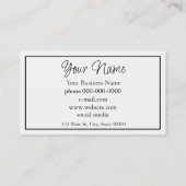 Elegante waterverf paarse bloemengroen visitekaartje (Achterkant)