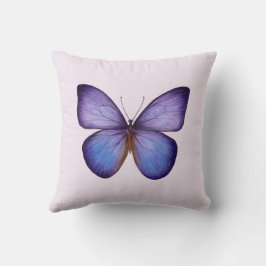 Elegante Waterverf Paarse Vlinder Kussen