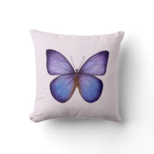 Elegante Waterverf Paarse Vlinder