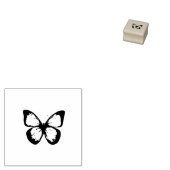 Elegante Waterverf Paarse Vlinder Rubberstempel (Gestempeld)
