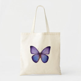 Elegante Waterverf Paarse Vlinder Tote Bag
