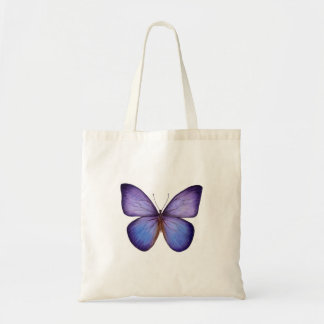 Elegante Waterverf Paarse Vlinder Tote Bag
