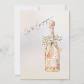 Elegante waterverf parel witte jurk vrijgezellenfe kaart (Achterkant)