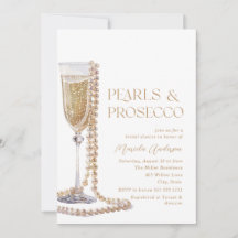 Elegante Waterverf Parels en Prosecco Bridal Sho