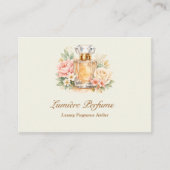 Elegante Waterverf Parfum QR Code Sociale Media Visitekaartje (Voorkant)