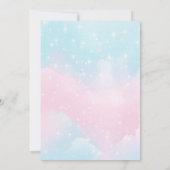 Elegante Waterverf Pastel 1e Verjaardag Kaart (Achterkant)