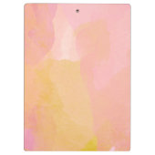 Elegante Waterverf Pastel gepersonaliseerde naam r Klembord (Achterkant)