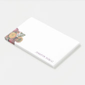 Elegante Waterverf Pastel Kleuren Rozen Sjabloon Post-it® Notes (Schuin)
