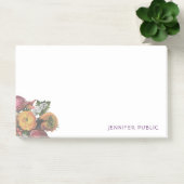 Elegante Waterverf Pastel Kleuren Rozen Sjabloon Post-it® Notes (Kantoor)