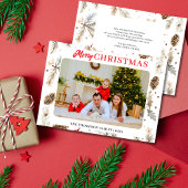 Elegante waterverf pastel winterfoto feestdagenkaart