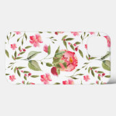 Elegante Waterverf Peony Floral botanisch Case-Mate iPhone Case (Achterkant (horizontaal))
