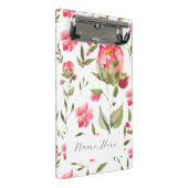 Elegante Waterverf Peony Floral botanisch Mini Klembord (Schuin)