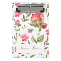 Elegante Waterverf Peony Floral botanisch