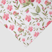 Elegante Waterverf Peony Floral botanisch Tissuepapier (Detail)