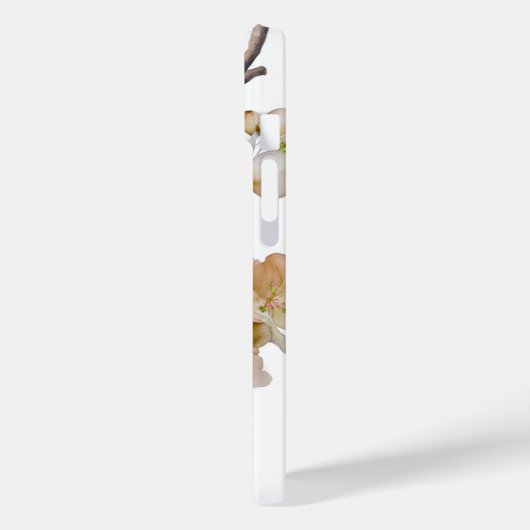 Elegante waterverf perzikkleurige bloemen Case-Mate iPhone case (Achterkant / Links)