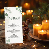 Elegante Waterverf Pine Christmas Menu