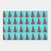 Elegante Waterverf Pine Tree Christmas Inpakpapier Vel (Voorkant 3)
