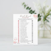 Elegante Waterverf Pink Floral Hij zei ze g (Staand voorkant)