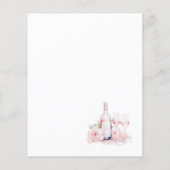 Elegante Waterverf Pink Floral Hij zei ze g (Achterkant)