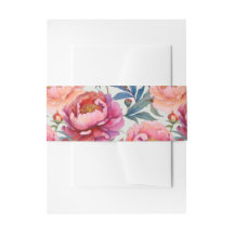 Elegante Waterverf Pioenbloemen