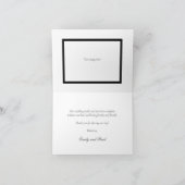 Elegante Waterverf pioenrozen bruiloft Bedankkaart (Binnen)